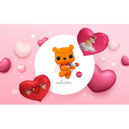 Funko Funko Pop Disney Winnie the Pooh (Valentine's) Flocked Edition Limitée