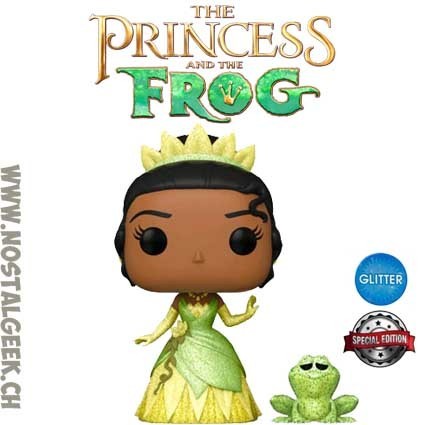 Funko Funko Pop Disney La Princesse et la Grenouille Princess Tiana & Naveen Glitter Exclusive Vinyl Figure