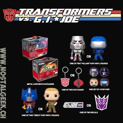 Funko Funko Funko Transformers vs G.I.Joe Mystery Lunchbox