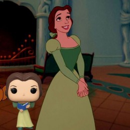 Funko Funko Pop N°1010 ECCC 2021 Disney Beauty and The Beast Belle in Green Dress with Book Vaulted Exclusive Vinyl Figure