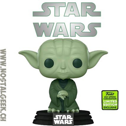 Funko Funko Pop ECCC 2021 Star Wars Yoda (Military Green) Edition Limitée