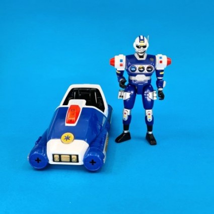 Power Rangers Turbo Blue Senturion Figurine articulée d'occasion (Loose)