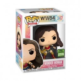 Funko Funko Pop ECCC 2021 DC Wonder Woman with Tiara Boomerang (Metallic) Edition Limitée