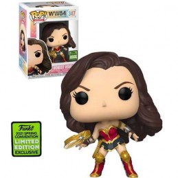 Funko Funko Pop ECCC 2021 DC Wonder Woman with Tiara Boomerang (Metallic) Edition Limitée