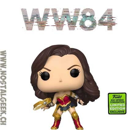 Funko Funko Pop ECCC 2021 DC Wonder Woman with Tiara Boomerang (Metallic) Edition Limitée