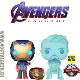 Funko Funko Pop Morgan Stark & Tony Stark (Glow in the Dark) (2-Pack) Exclusive Vinyl Figure