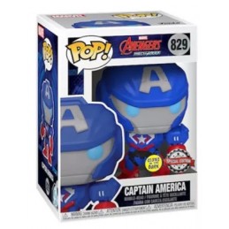 Funko Funko Pop Marvel Avengers Mech Strike Captain America (Mecha) (Glow in the Dark) Exclusive Vinyl Figure