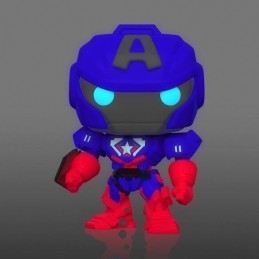 Funko Funko Pop Marvel Avengers Mech Strike Captain America (Mecha) (Glow in the Dark) Exclusive Vinyl Figure