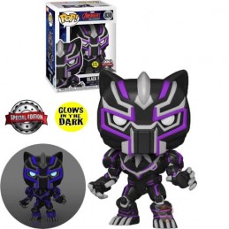 Funko Funko Pop Marvel Avengers Mech Strike Black Panther (Mecha) Phosphorescent Edition Limitée