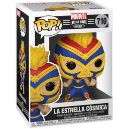 Funko Funko Pop Marvel Lucha Libre La Estrella Cosmica (Captain Marvel) Vinyl Figure