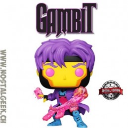 Funko Funko Pop Marvel Gambit (Black Light) Edition Limitée