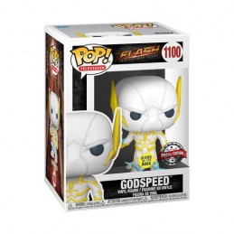 Funko Funko Pop N°1100 Television The Flash Godspeed Vaulted Phosphorescent Edition Limitée