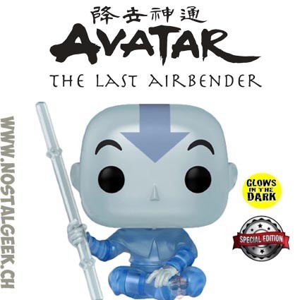 Funko Funko Pop Avatar the last Airbender Aang (Spirit) GITD Exclusive Vinyl Figure