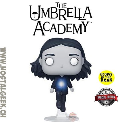 Funko Funko Pop The Umbrella Academy Vanya Hargreeves (Levitating) Phosphorescent Edition Limitée Boîte légèrement abimée