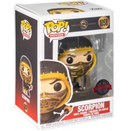 Funko Pop N°1058 Mortal Kombat Scorpion (Metallic) Vaulted Edition Limitée