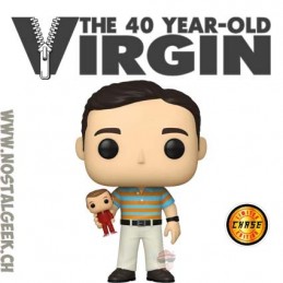 The 40-year-Old Virgin Andy Stitzer Holding Steve Austin Chase Exclusive Vinyl Figure