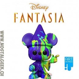 Funko Funko Pop Disney Fantasia Sorcerer Mickey (Painted) (Art Series) + boîte de protection rigide en acrylique Edition Limitée