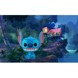 Funko Funko Pop Disney Lilo et Stitch - Smiling Seated Stitch Flocked Edition Limitée