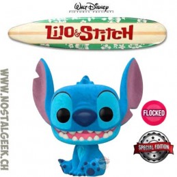 Funko Funko Pop Disney Lilo et Stitch - Smiling Seated Stitch Flocked Edition Limitée