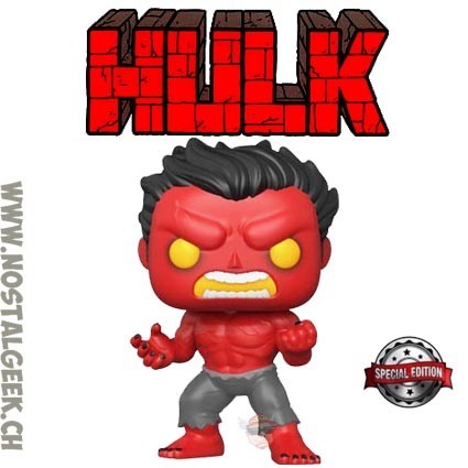 Funko Funko Pop Marvel Red Hulk Exclusive Vinyl Figure