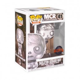 Funko Funko Pop N°41 Rocks My Chemical Romance Skeleton Gerard Way (Platinum) Vaulted Edition Limitée