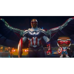 Funko Funko Pop Marvel The Falcon and The Winter Soldier Captain America (Sam Wilson) (Year of the Shield) Exclusive Vinyl Fi...