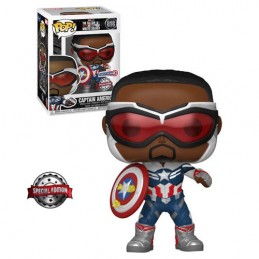 Funko Funko Pop Marvel The Falcon and The Winter Soldier Captain America (Sam Wilson) (Year of the Shield) Edition Limitée