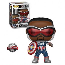 Funko Funko Pop Marvel The Falcon and The Winter Soldier Captain America (Sam Wilson) (Year of the Shield) Exclusive Vinyl Fi...