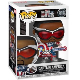 Funko Funko Pop Marvel The Falcon and The Winter Soldier Captain America (Sam Wilson) (Year of the Shield) Edition Limitée