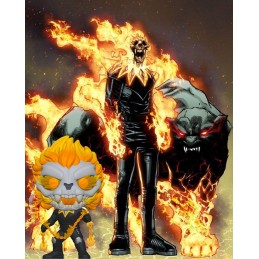 Funko Funko Pop N°863 Marvel Infinity Warps Ghost Panther Vaulted Phosphorescent Edition Limitée