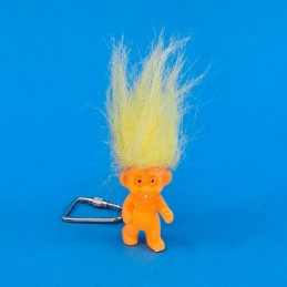 Troll orange cheveux jaune Figurine porte-clés d'occasion (Loose)