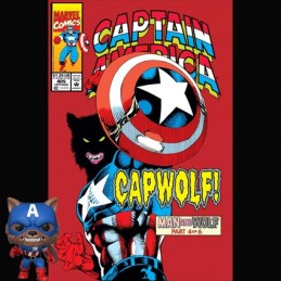 Funko Funko Pop SDCC 2021 Marvel Capwolf Edition Limitée