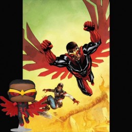 Funko Funko Pop SDCC 2021 Marvel Falcon (Red Suit) Edition Limitée