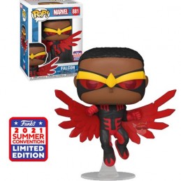 Funko Funko Pop SDCC 2021 Marvel Falcon (Red Suit) Edition Limitée