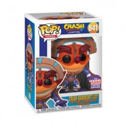 Funko Funko Pop N°841 SDCC 2021 Crash Bandicoot In Mask Armor Vaulted Exclusive Vinyl Figure