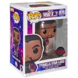 Funko Funko Pop Marvel: What if...? T'Challa Star-Lord Unmasked Edition Limitée