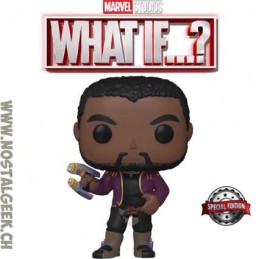 Funko Funko Pop Marvel: What if...? T'Challa Star-Lord Unmasked Edition Limitée
