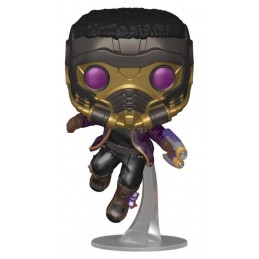 Funko Funko Pop Marvel: What if...? T'Challa Star-Lord (Metallic) Edition Limitée