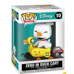 Funko Funko Pop Disney Nightmare Before Christmas Zero in duck cart GITD Exclusive Vinyl Figure