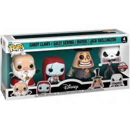 Funko Funko Pop! Disney L'Étrange Noël de Monsieur Sandy Claws/ Sally Sewing/ Mayor/ Jack Skellington Jack 4-pack Edition Lim...