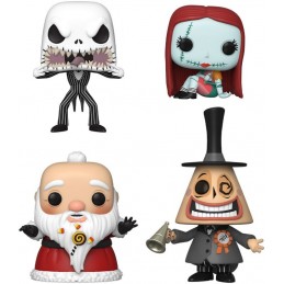 Funko Funko Pop! Disney L'Étrange Noël de Monsieur Sandy Claws/ Sally Sewing/ Mayor/ Jack Skellington Jack 4-pack Edition Lim...