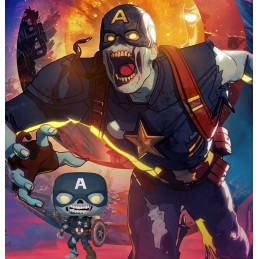 Funko Funko Pop Marvel: What if...? Zombie Captain America Vinyl Figure