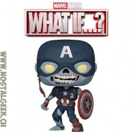 Funko Pop Marvel: What if...? Zombie Captain America Exclusive Vinyl Figure