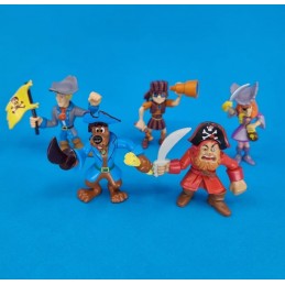 Scooby-Doo set of 5 second hand figure pirates (Loose)