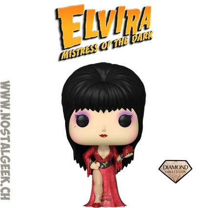 Funko Funko Pop Icons Elvira Red Dress (Diamond Glitter) Exclusive Vinyl Figure