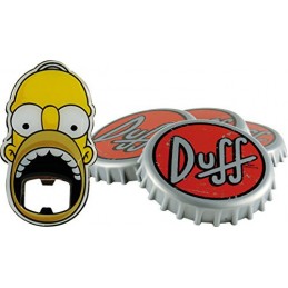 The Simpsons Duff Beer Set de 4 sous-verres et 1 décapsuleur