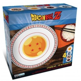 Dragon Ball Z Pack de 4 Assiettes 21 cm