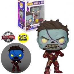 Funko Funko Pop Marvel: What if...? Zombie Iron Man GITD Exclusive Vinyl Figure