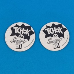 Snoopy set of 2 second hand Pogs (Loose)