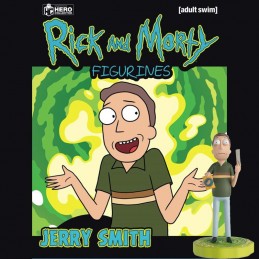 Rick And Morty Jerry Smith Figurine 1:16 avec Magazine